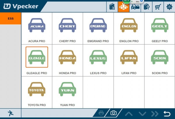 VPECKER Easydiag دعم قائمة المركبات العرض