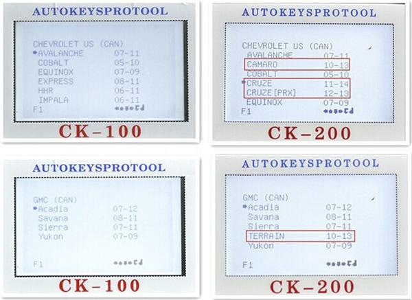CK200 مقارنة ب CK100 2