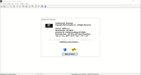 سعر جيد Caterpillar ET 2024A V1.0 برنامج تشخيص فني السيارات الإلكتروني الانترنت