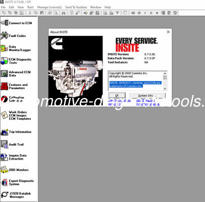 سعر جيد Cu-mmins INSITE 8.7 البرنامج 8.7 الإصدار المهني الانترنت