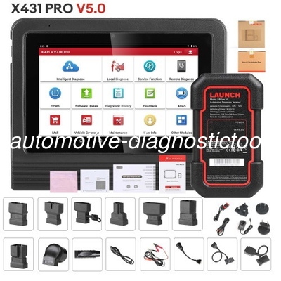 سعر جيد إطلاق الأصلي X431 الماسح الضوئي X431 V 8 بوصة الكمبيوتر اللوحي النسخة العالمية أداة تشخيص بلوتوث / واي فاي الانترنت