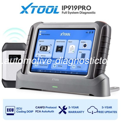 سعر جيد XTOOL InPlus IP919 أداة تشخيص XTOOL اللاسلكية مع ترميز ECU، خدمة 42+، FCA AutoAuth، خريطة الطوبولوجيا الانترنت
