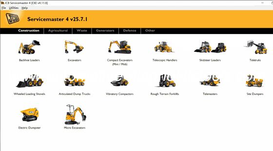 سعر جيد [ 25.7 الإصدار ]JCB ServiceMaster 4 v25.07 برامج التشخيص الانترنت