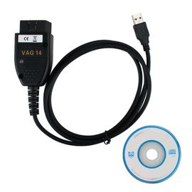 سعر جيد VAGCOM 14.10.2 VAG Diagnostic Cable إصدار اللغة الألمانية للـ VW و AUDI و Seat و Skoda الانترنت