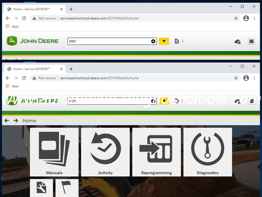 سعر جيد 2025/6 John Deere Service Advisor 5.3.266 غير متصل بالإنترنت زراعي + بناء وغابات EDL V2&V3 الانترنت