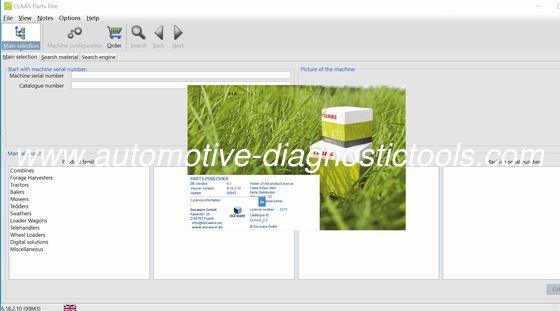 سعر جيد [CLAAS EPC] CLAAS الجزء الوثيقة 786 EPC كتالوج قطع الغيار الانترنت