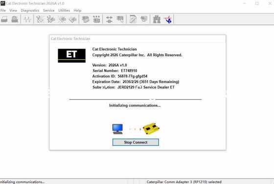 سعر جيد برنامج CAT ET 2026A فني إلكتروني CAT مع تنشيط مجاني لمرة واحدة الانترنت