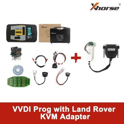 سعر جيد مبرمج Xhorse VVDI PROG مع محول Land Rover KVM لا يتطلب لحام الانترنت
